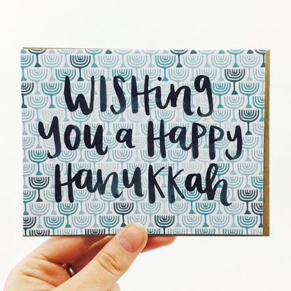 "Wishing You A Happy Hanukkah" Holiday Card by One Canoe Two - by 1Canoe2 - K. A. Artist Shop