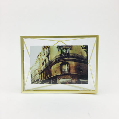 "Prisma" Picture Frames in Matte Brass by Umbra - 4 x 6 inches by Umbra - K. A. Artist Shop