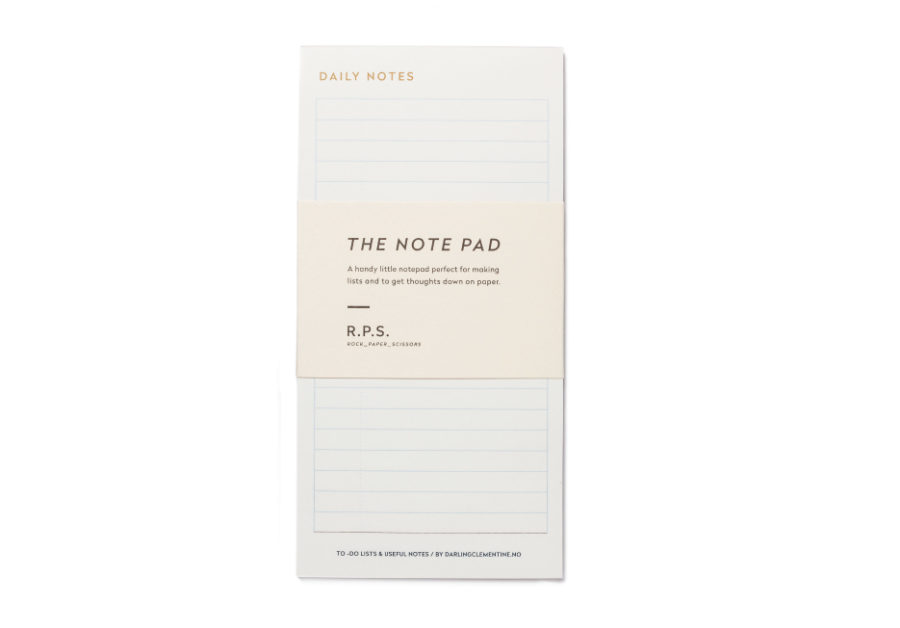 Darling Clementine R.P.S. Note Pad - by Darling Clementine - K. A. Artist Shop