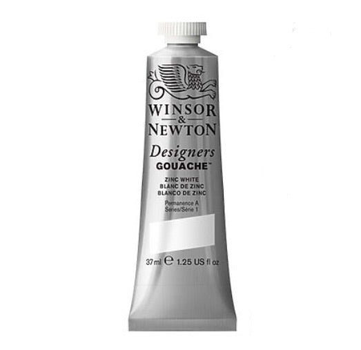 Winsor & Newton Designers Gouache (37 ml) - Permanent White - by Winsor & Newton - K. A. Artist Shop