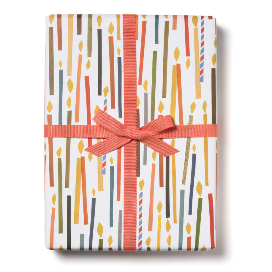 Red Cap Gift Wrap - Candle Wrapping Paper - 3 Sheets - by Red Cap - K. A. Artist Shop