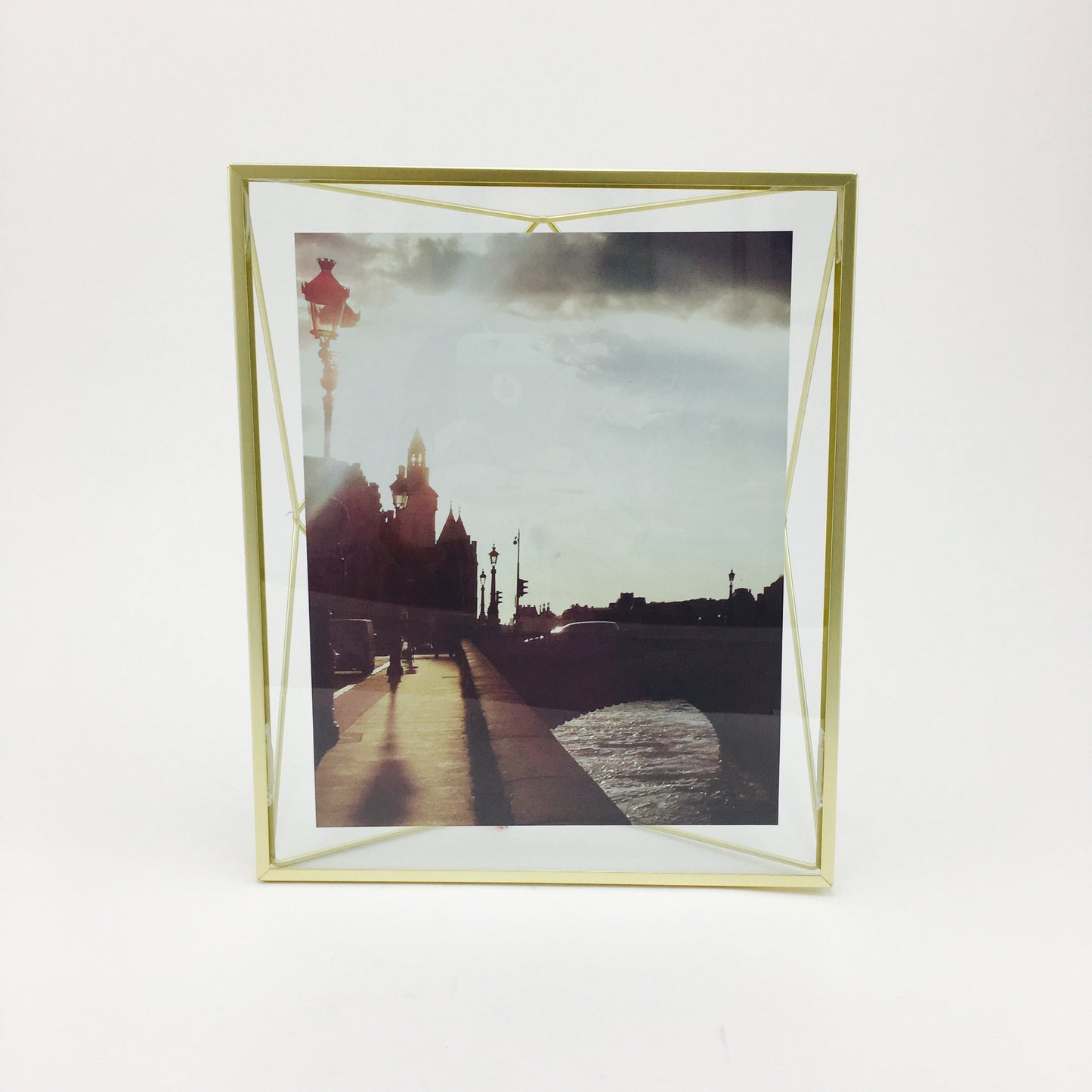 "Prisma" Picture Frames in Matte Brass by Umbra - 8 x 10 inches by Umbra - K. A. Artist Shop