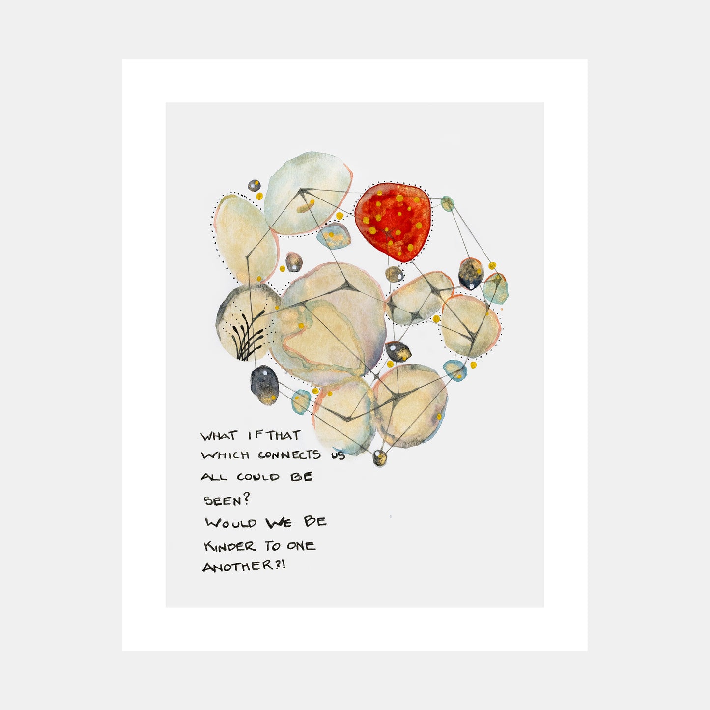 "Threads Of Life" Watercolor Print by Teresa Bacon - 11x14 inches by Teresa Bacon - K. A. Artist Shop