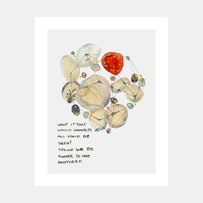 "Threads Of Life" Watercolor Print by Teresa Bacon - 11x14 inches by Teresa Bacon - K. A. Artist Shop