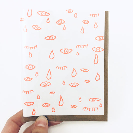 "Crying Eyes" Greeting Card by Power and Light Press - by Power & Light Press - K. A. Artist Shop
