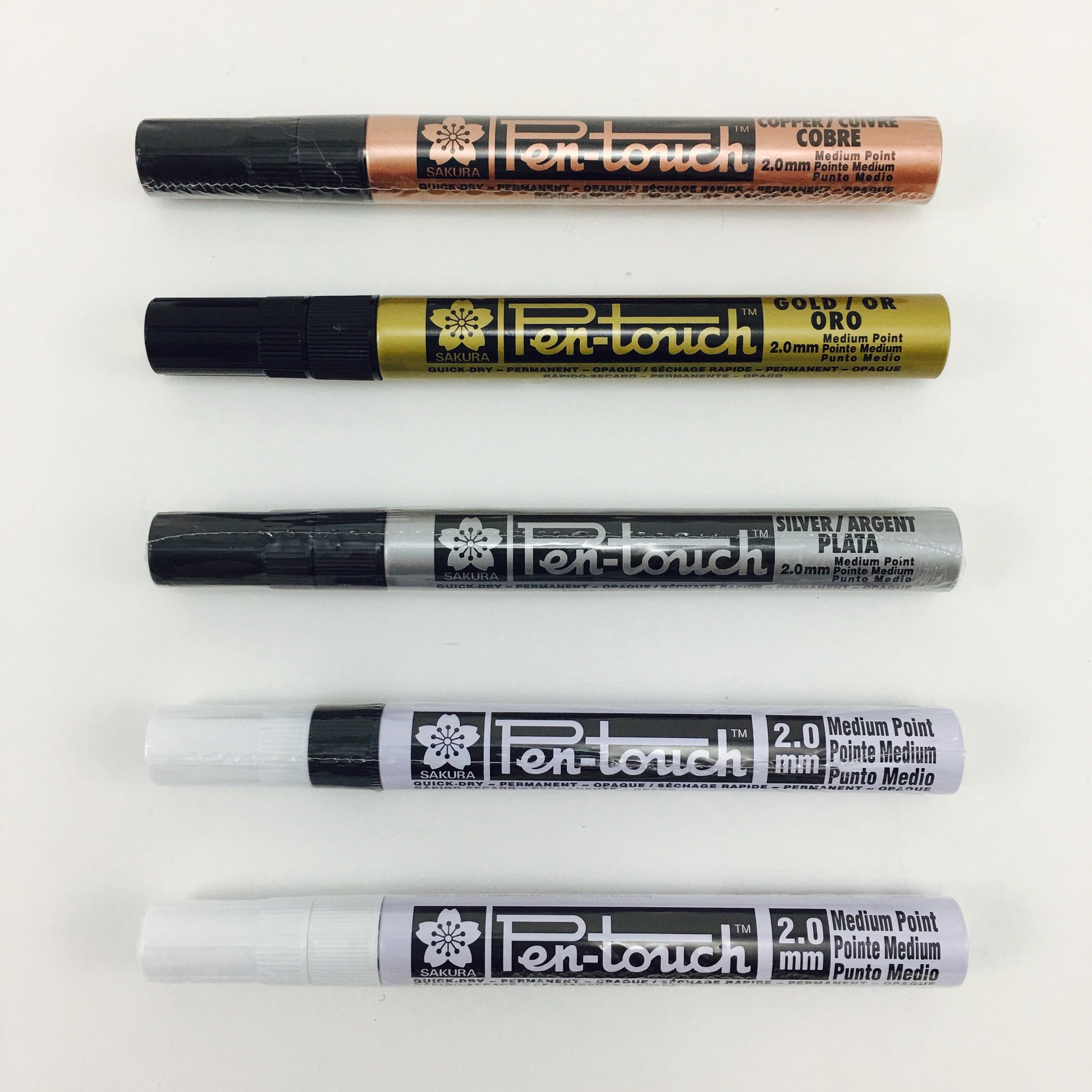 Sakura Pen-touch 2mm Medium Tip Fluorescent 4-Pack