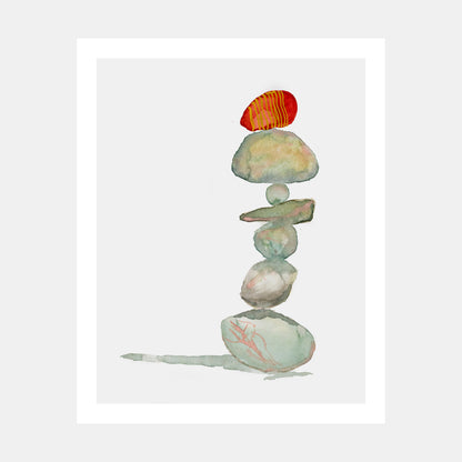 "Make The Connection" Watercolor Print by Teresa Bacon - 16x20 inches by Teresa Bacon - K. A. Artist Shop