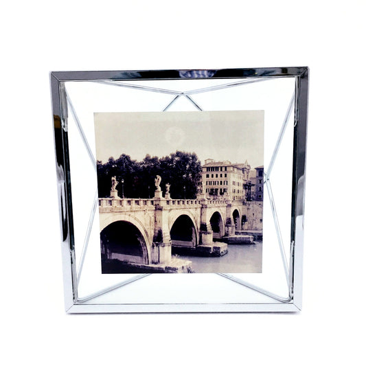 "Prisma" Picture Frames in Chrome by Umbra - 4 x 4 inches by Umbra - K. A. Artist Shop