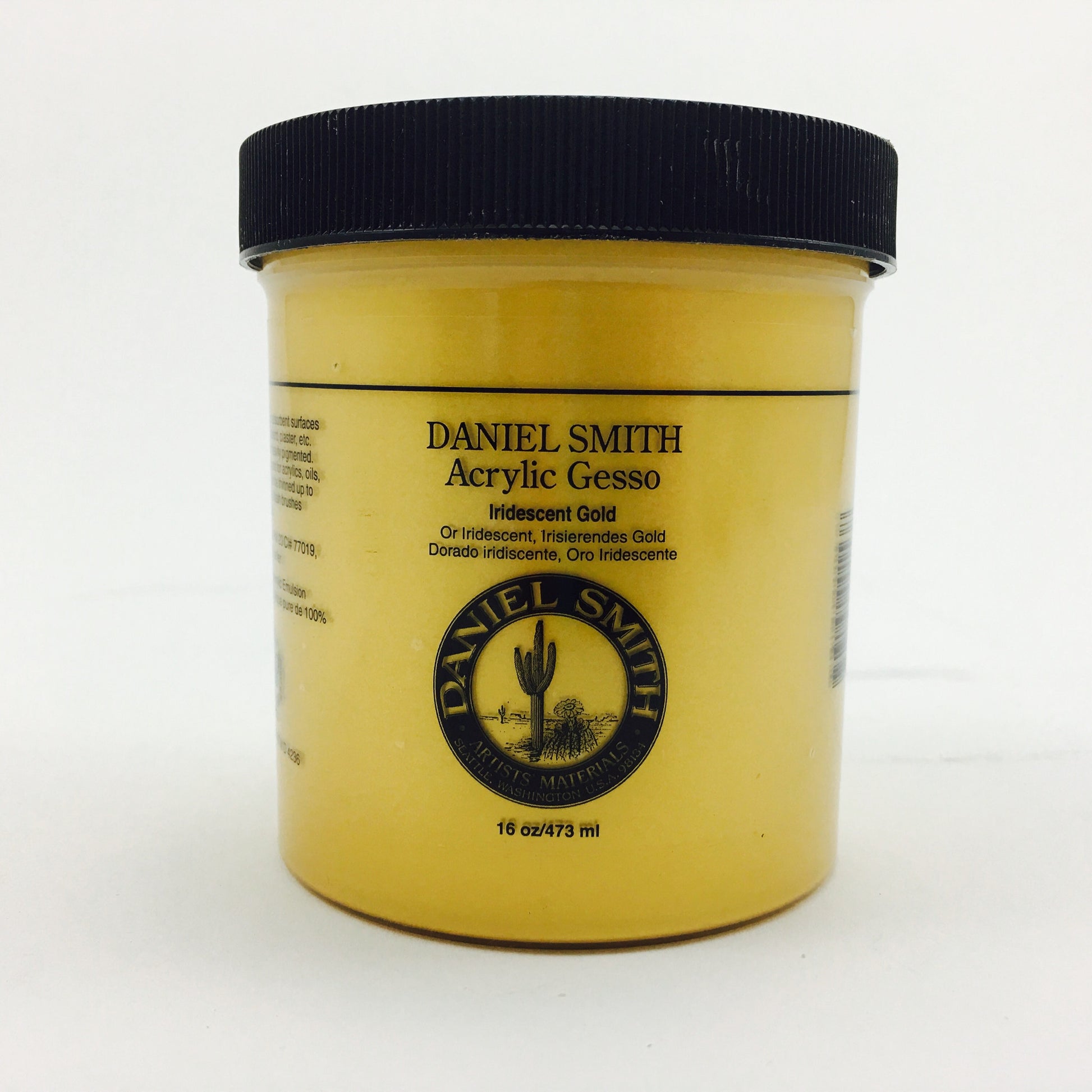 Daniel Smith Acrylic Gesso - 16 oz. - Iridescent Gold – K. A. Artist Shop