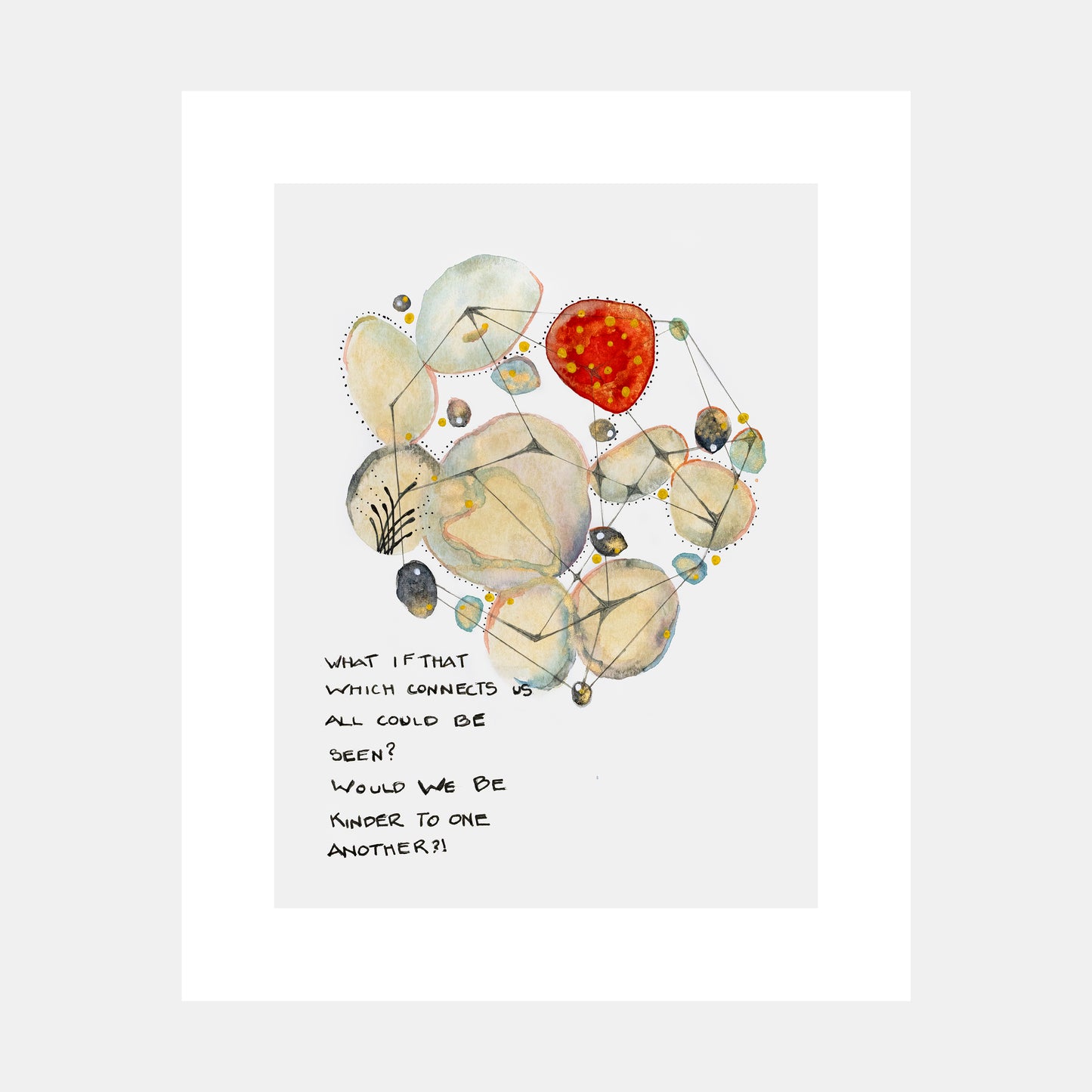 "Threads Of Life" Watercolor Print by Teresa Bacon - 8x10 inches by Teresa Bacon - K. A. Artist Shop