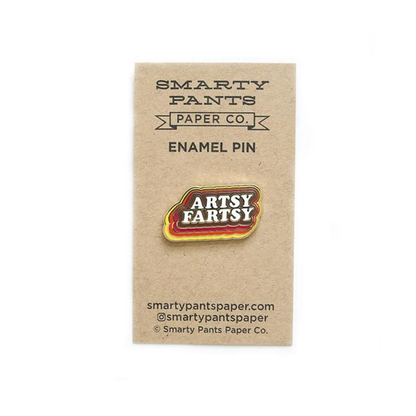 Smarty Pants "Artsy Fartsy" Enamel Pin - by Smarty Pants - K. A. Artist Shop