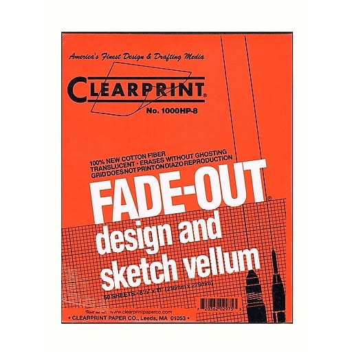 Clearprint Fade-Out Vellum - Gridded - by Clearprint - K. A. Artist Shop