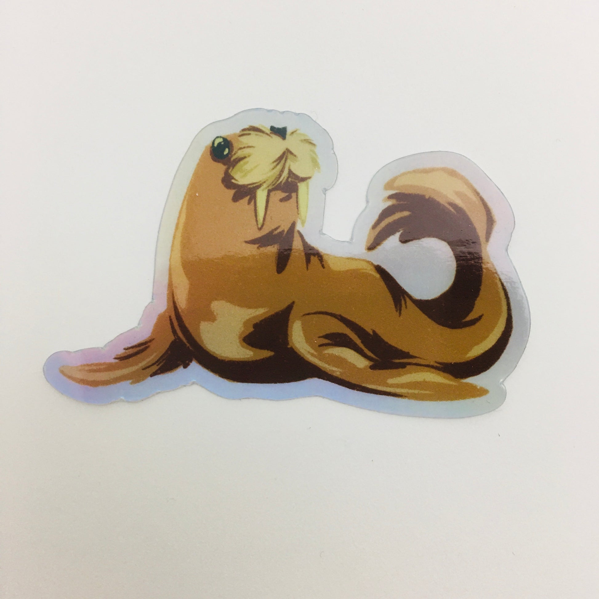 Holographic Walrus Sticker by souptycoon - by souptycoon - K. A. Artist Shop