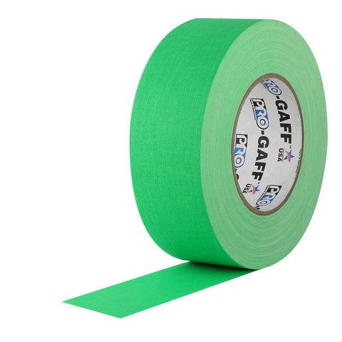 Pro Tape Pro Gaffer Tape - Fluorescent Green - 1 in. x 25 yards by Pro Tape - K. A. Artist Shop