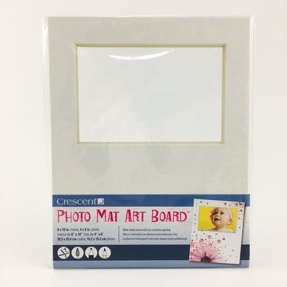 Crescent Photo Mat Art Board for 4"x6" photo - 8"x10" Outer Size by Crescent - K. A. Artist Shop