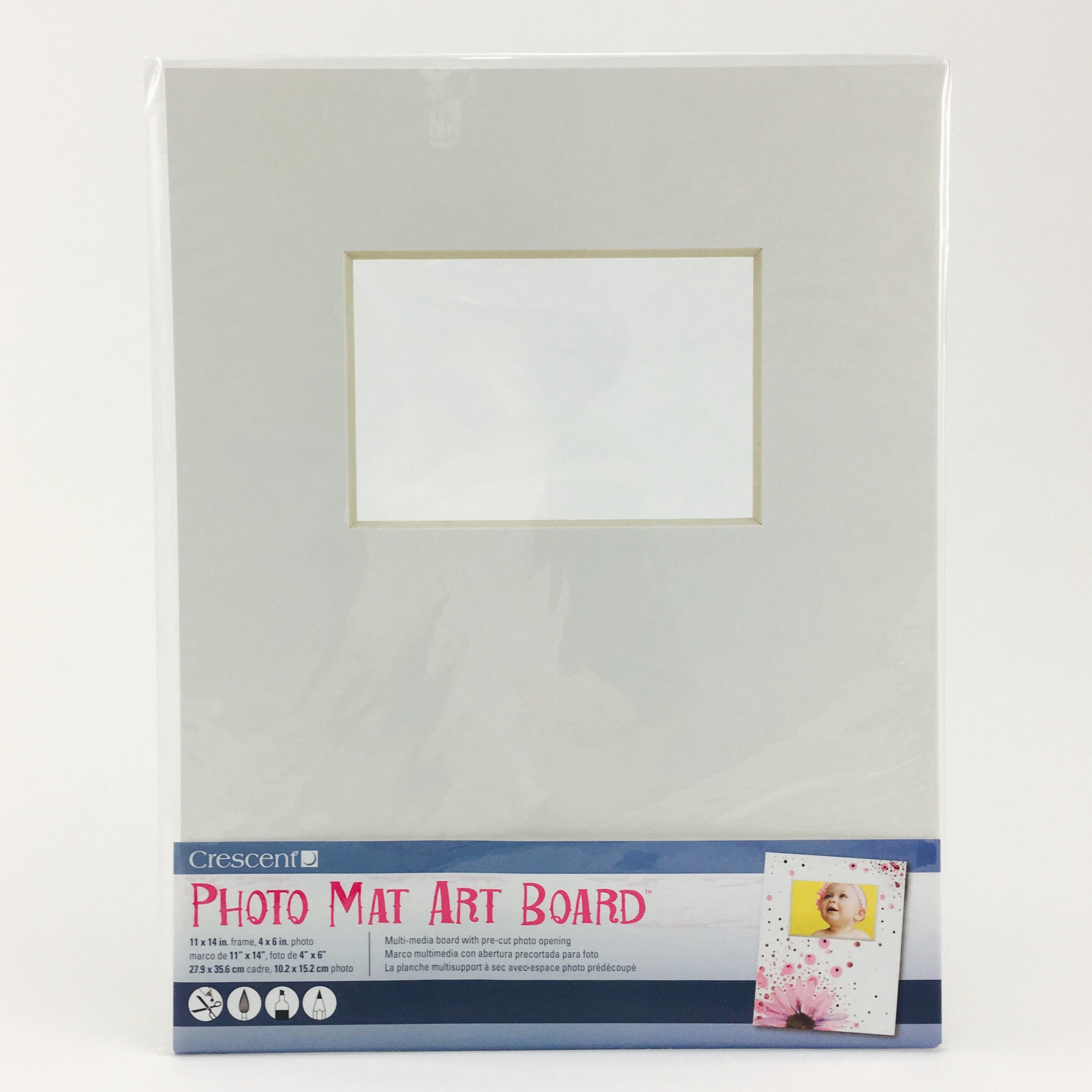 Crescent Photo Mat Art Board for 4