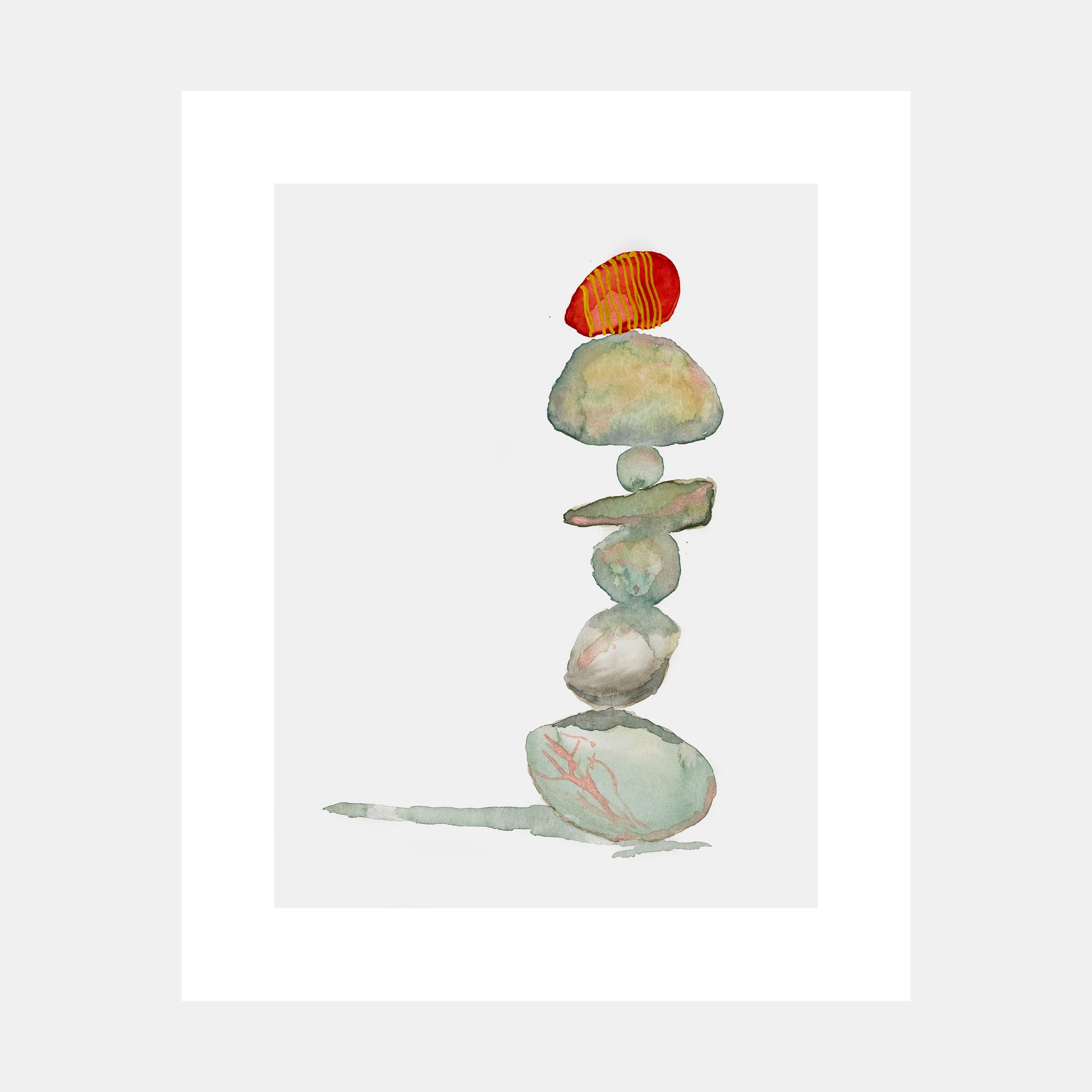 "Make The Connection" Watercolor Print by Teresa Bacon - 8x10 inches by Teresa Bacon - K. A. Artist Shop
