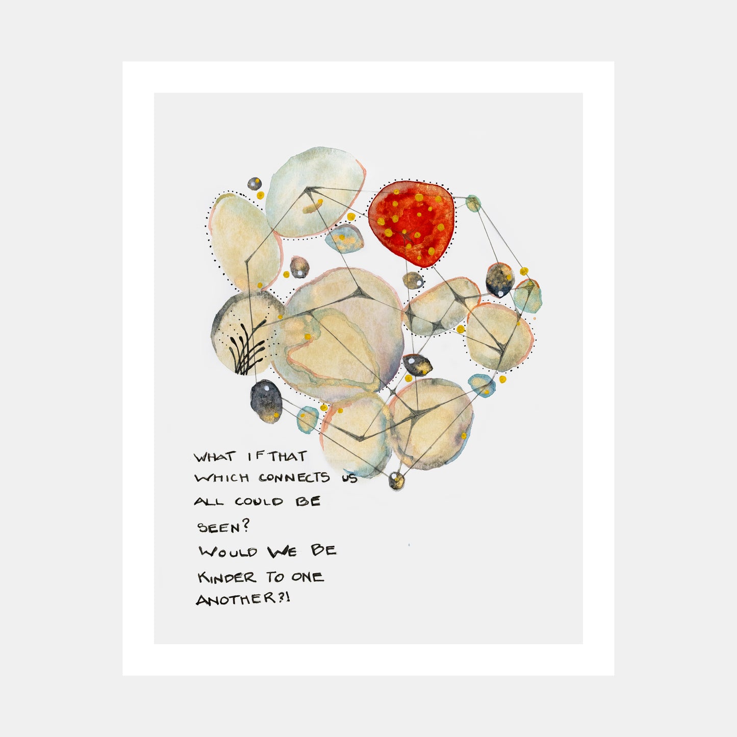"Threads Of Life" Watercolor Print by Teresa Bacon - 16X20 inches by Teresa Bacon - K. A. Artist Shop