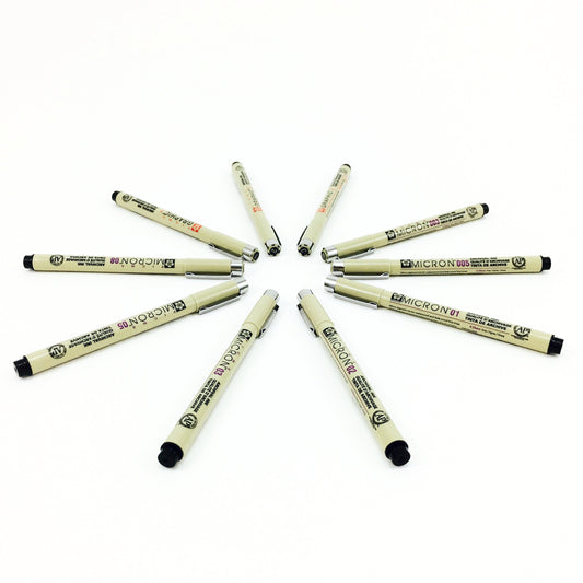 Pigma Micron Individual Pens - Graphic Black - by Sakura - K. A. Artist Shop