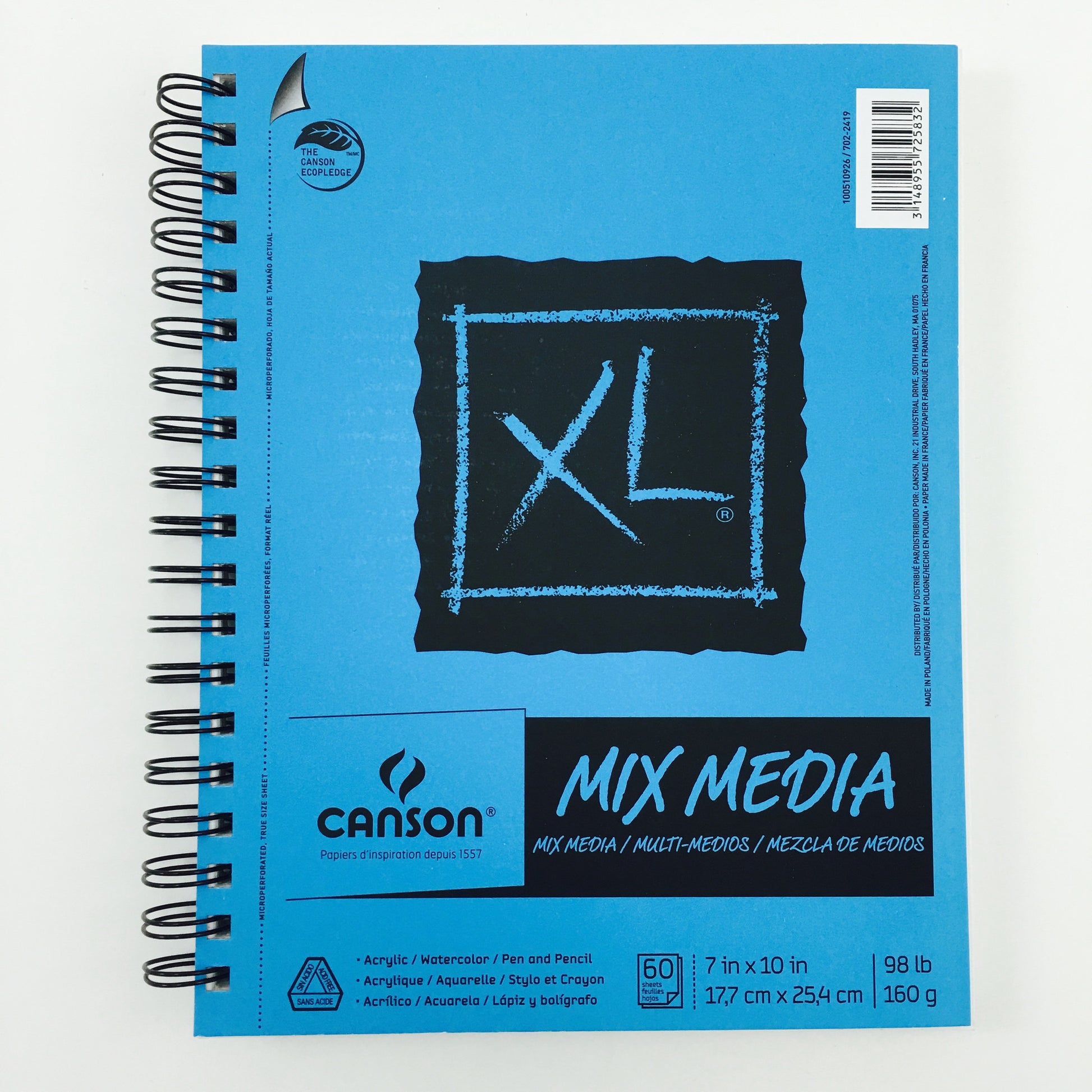 Mixed Media A5 Spiral Bound Sketchbook