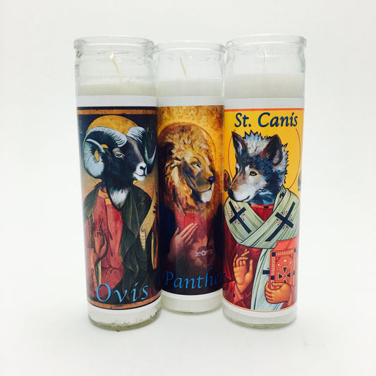 Animal Spirits Prayer Candles by Will Eskridge - by Will Eskridge - K. A. Artist Shop