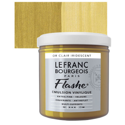 Flashe Vinyl Paint - 125mL - Iridescent Light Gold by Lefranc & Bourgeois - K. A. Artist Shop