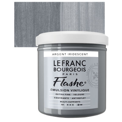Flashe Vinyl Paint - 125mL - Iridescent Silver by Lefranc & Bourgeois - K. A. Artist Shop