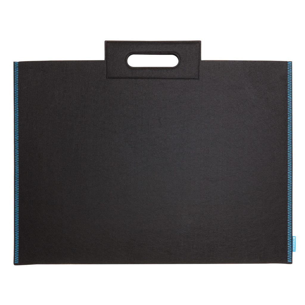 ProFolio Midtown Bag - 14 x 21 inches - Black with Blue Stitching by Itoya - K. A. Artist Shop