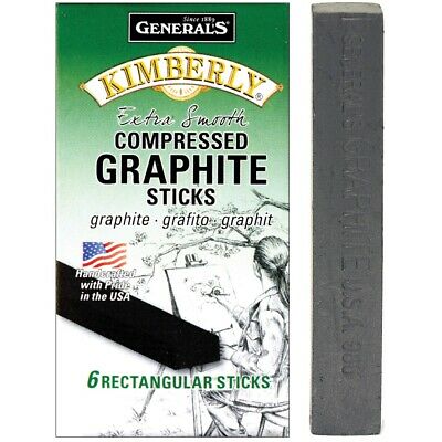 General's Thick Compressed Graphite Sticks - Box of 6 - by General's - K. A. Artist Shop