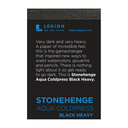 Mini Paper Pads by Legion Paper - Stonehenge Aqua Black Cold-Press Heavy by Legion Paper - K. A. Artist Shop
