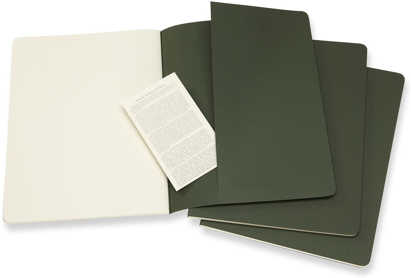 Moleskine Cahier Journals - 7.5 x 9.75 inches - Individual Notebook - Myrtle Green / Plain by Moleskine - K. A. Artist Shop
