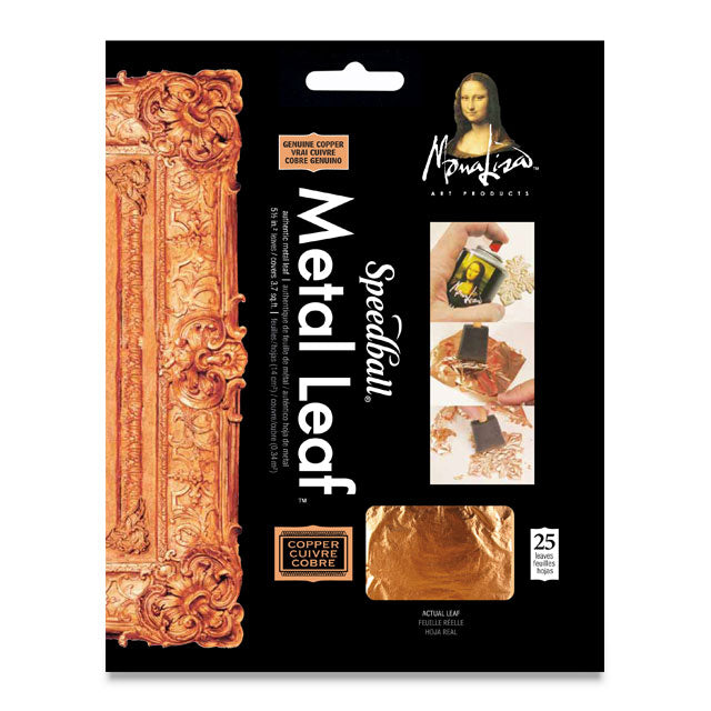 Mona Lisa Composition Metal Leaf Sheet Packs - 25/pack - Genuine Copper by K. A. Artist Shop - K. A. Artist Shop