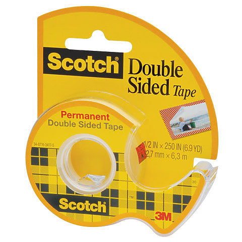 Scotch Double Sided Tape - 1/2 inch x 250 inches - by Scotch - K. A. Artist Shop