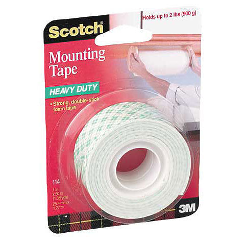 Scotch Indoor Mounting Tape Rolls - 1 inch x 50 inch Roll by Scotch - K. A. Artist Shop