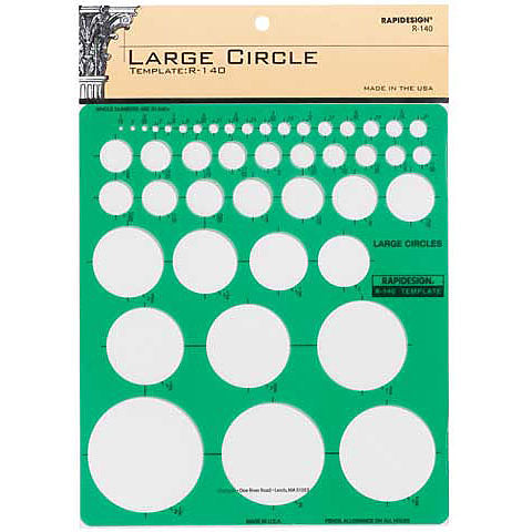 Rapidesign Pickett R-140 Large Circle Template - by Pickett - K. A. Artist Shop
