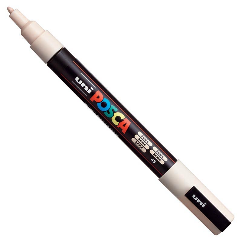 POSCA Acrylic Paint Markers - PC-3M 0.9-1.3mm Bullet Tip - Beige by POSCA - K. A. Artist Shop