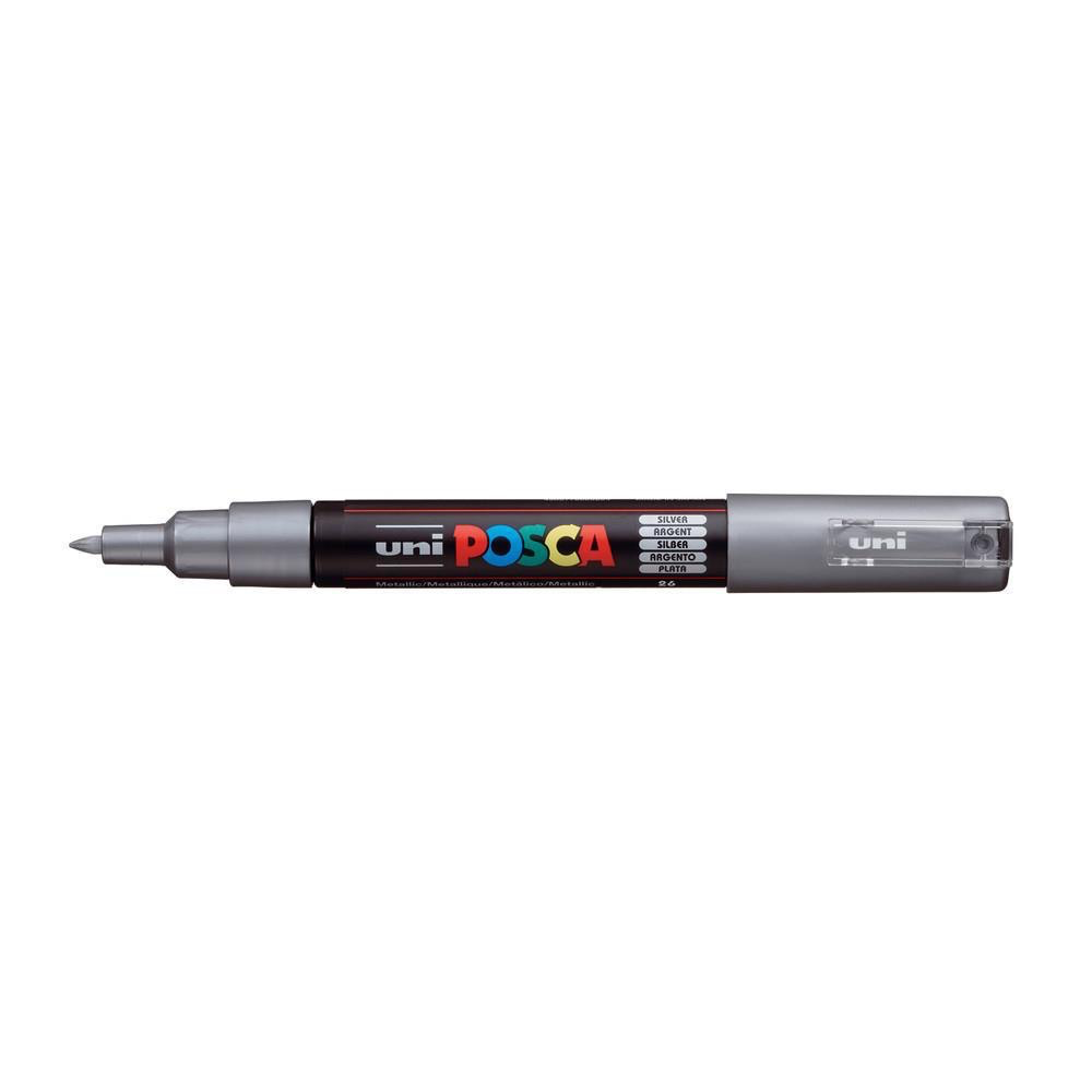 POSCA Acrylic Paint Markers - PC-1M / 0.7mm - Silver by POSCA - K. A. Artist Shop