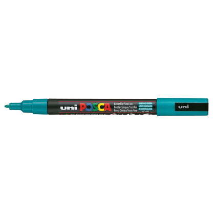 POSCA Acrylic Paint Markers - PC-3M 0.9-1.3mm Bullet Tip - Emerald Green by POSCA - K. A. Artist Shop