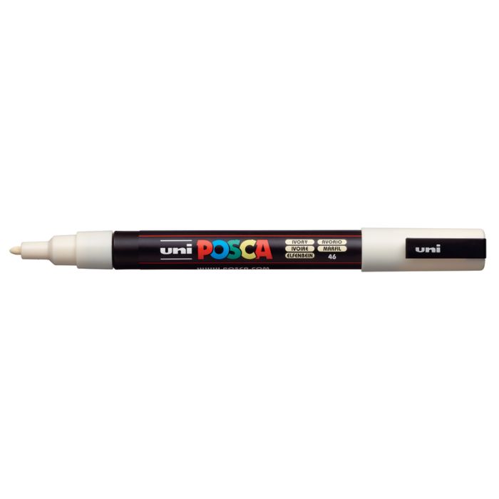 POSCA Acrylic Paint Markers - PC-3M 0.9-1.3mm Bullet Tip - Ivory by POSCA - K. A. Artist Shop