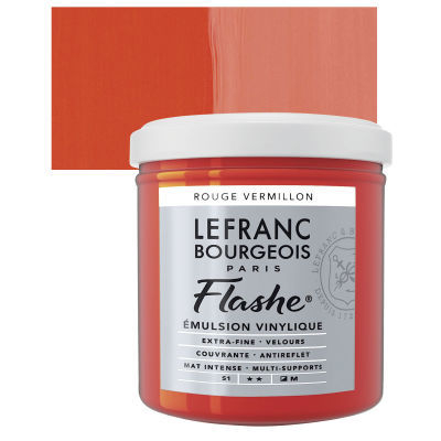 Flashe Vinyl Paint - 125mL - Red Vermillion by Lefranc & Bourgeois - K. A. Artist Shop