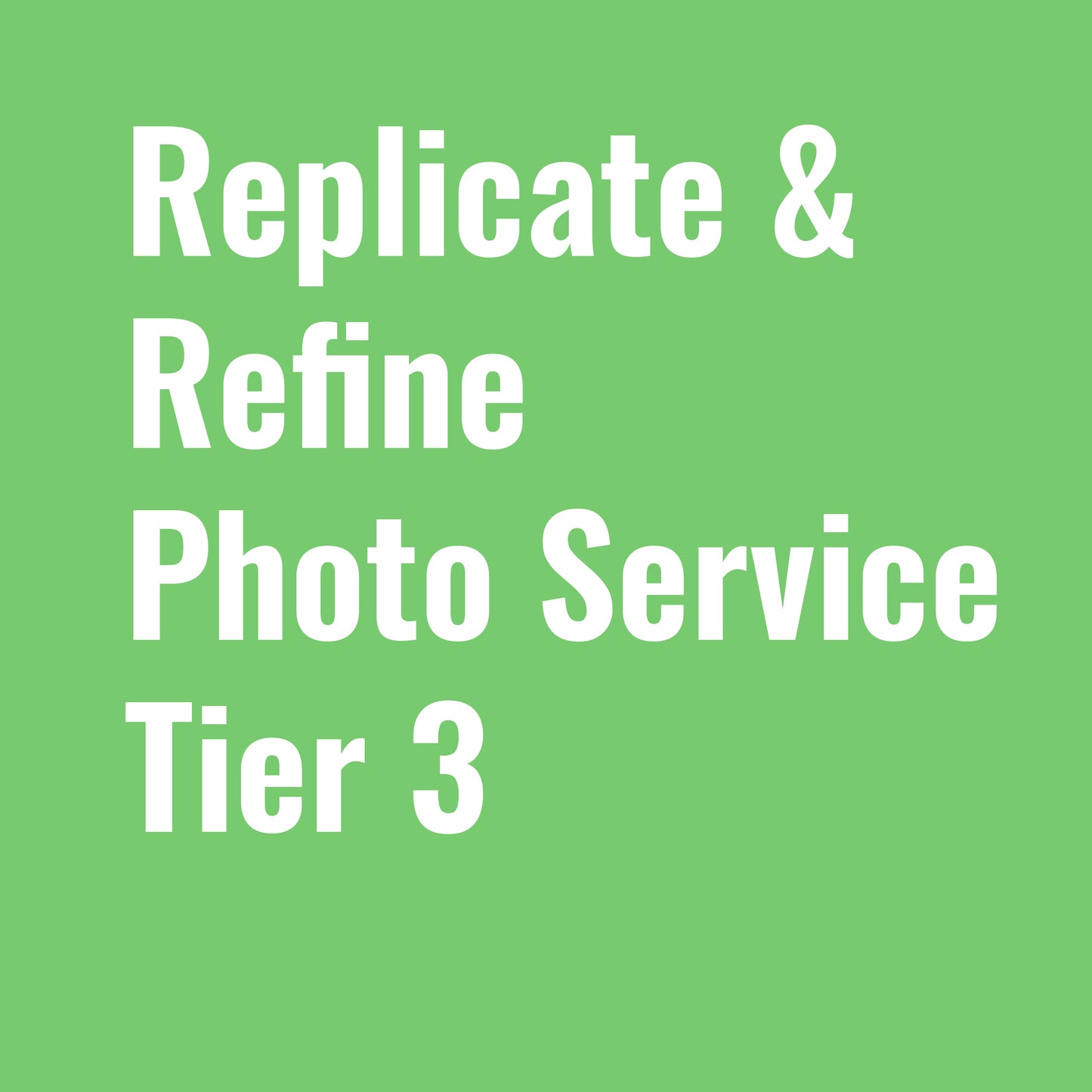 Photo Service Tier 3 - "Replicate & Refine" - by K. A. Artist Shop Services - K. A. Artist Shop