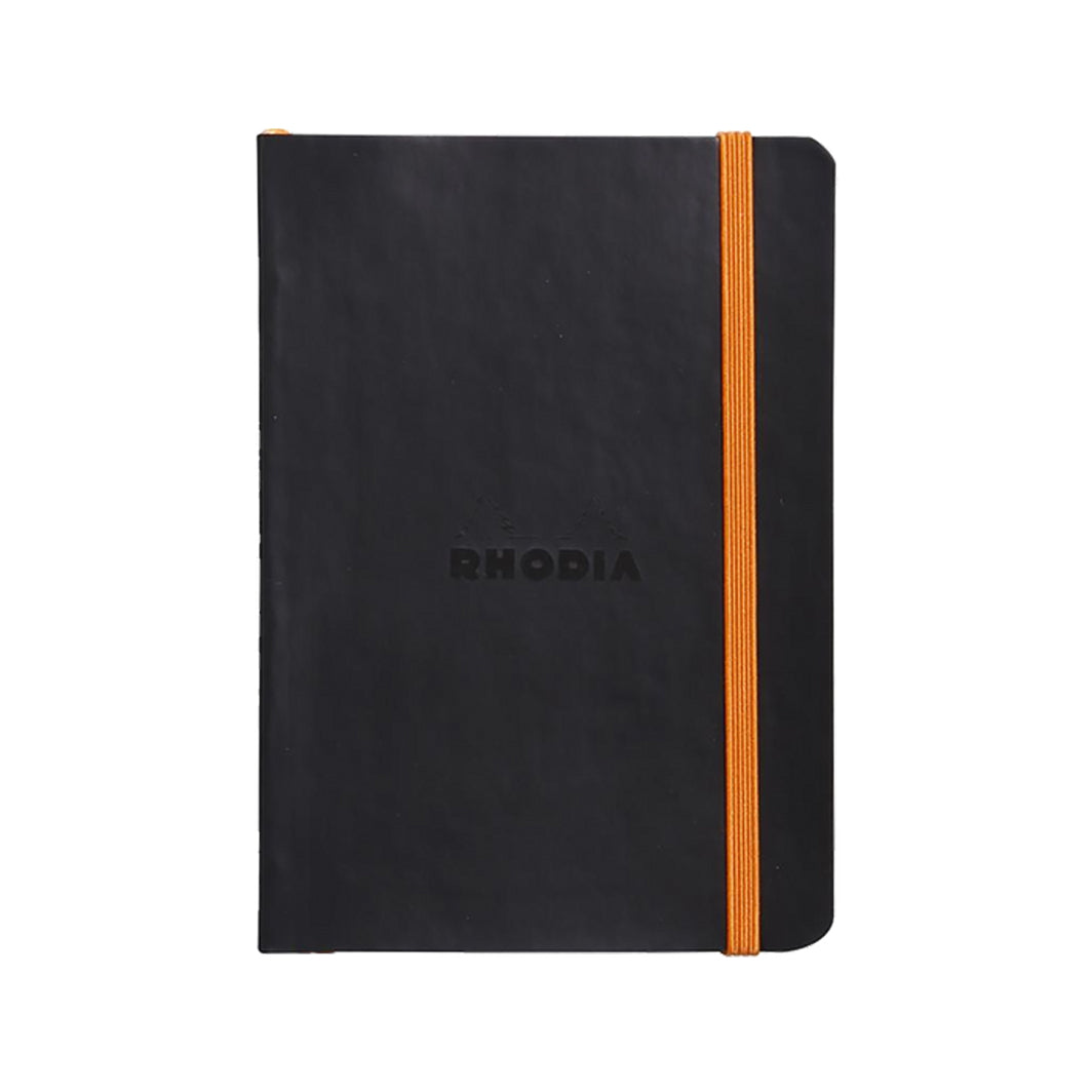 Rhodia Rhodiarama Hardcover Webnotebook - 5.5 x 8.5 inches - Black / - Blank Paper by Rhodia - K. A. Artist Shop