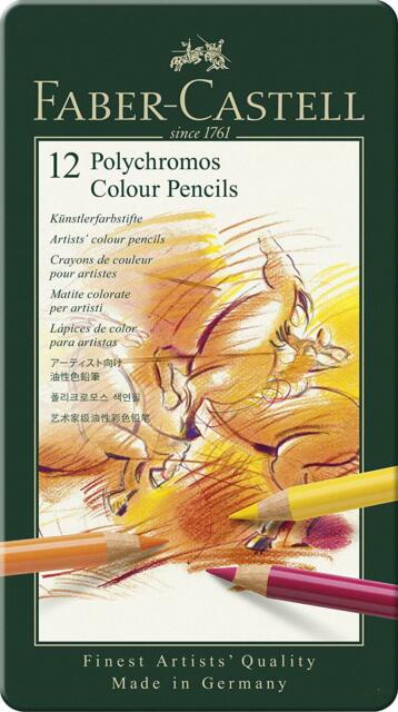 Faber-Castell Polychromos Colored Pencil Sets - Set of 12 by Faber-Castell - K. A. Artist Shop