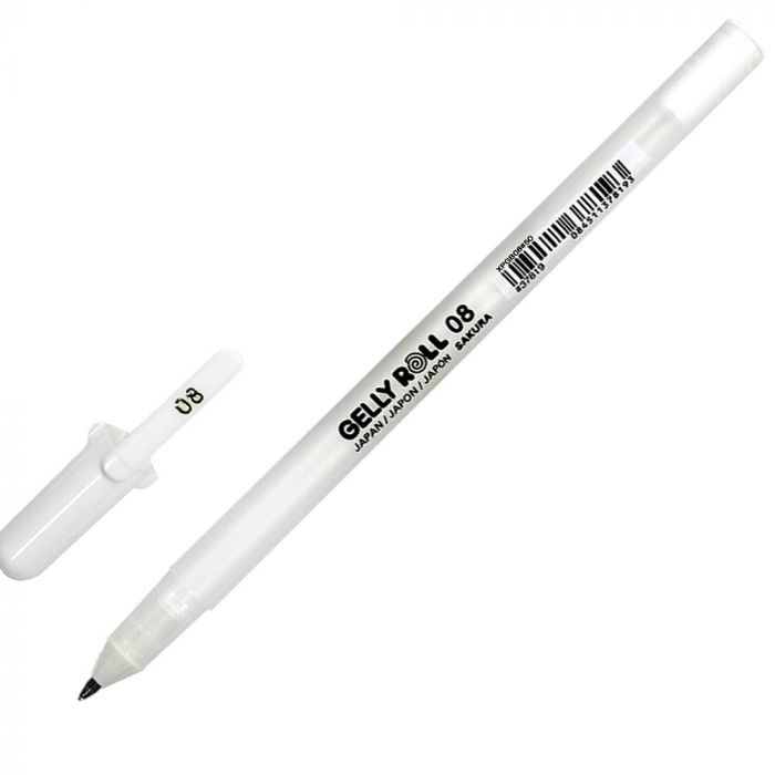 Sakura Gelly Roll Pen - White - Medium Point (08) by Sakura - K. A. Artist Shop