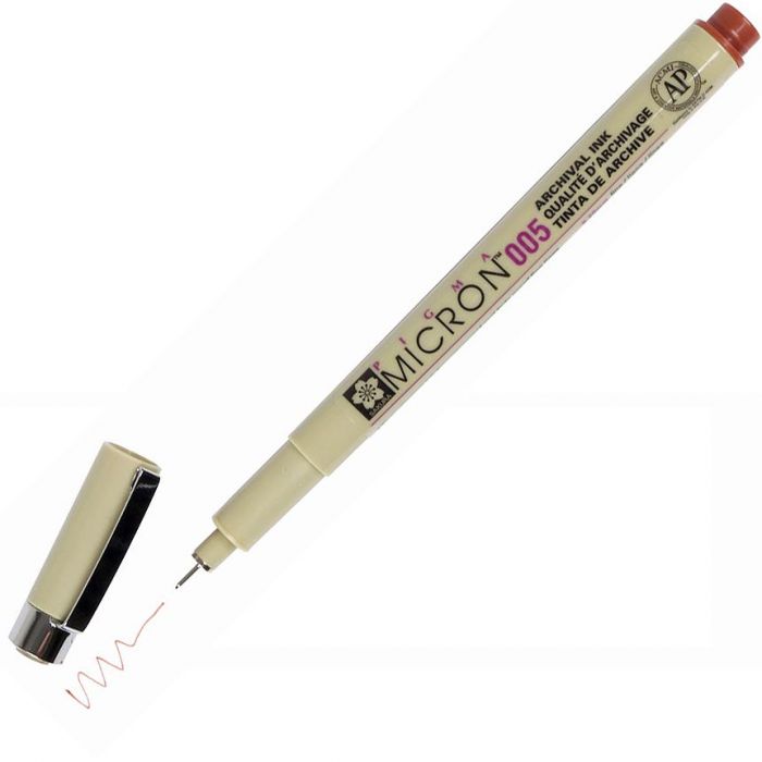 Pigma Micron Individual Pens - Colors - 005 / Brown by Sakura - K. A. Artist Shop