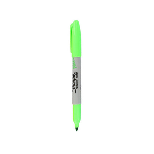 12 Sharpie Neon Green Markers, Fine Point Illustration, Drawing