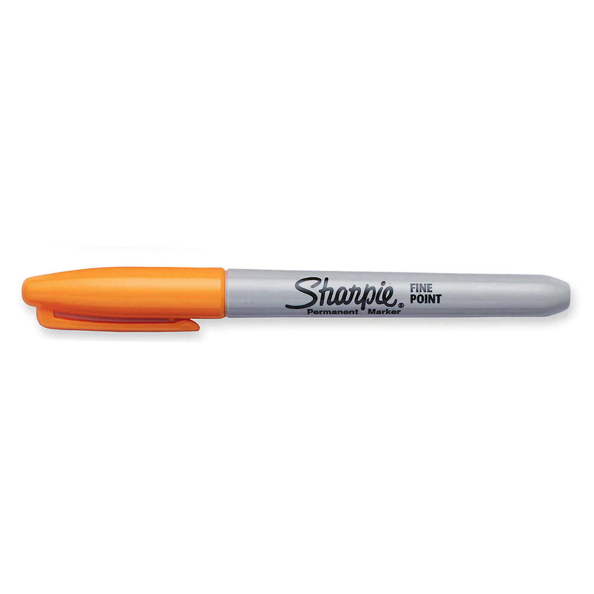Sharpie Pen Style Permanent Marker, Fine Point, Orange Ink