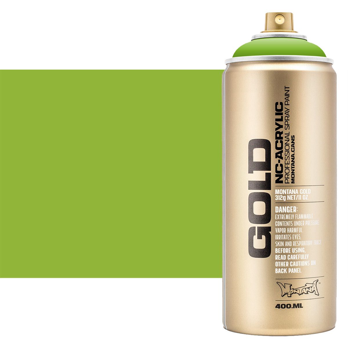 Montana Spray Paint - Gold Edition - Shock Green Light by Montana - K. A. Artist Shop