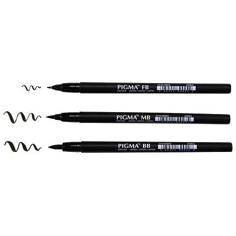 Sakura Pigma Professional Brush Pens - Individuals - by Sakura - K. A. Artist Shop