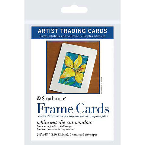 Artist Trading Card Packs - White Frame Cards (6 pack) by Strathmore - K. A. Artist Shop